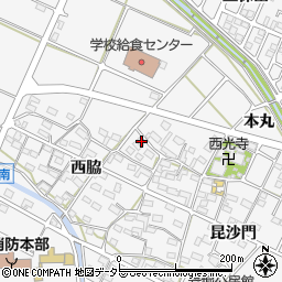 愛知県額田郡幸田町菱池西脇5-1周辺の地図