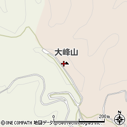 大峰山周辺の地図