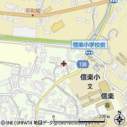 滋賀県甲賀市信楽町江田973周辺の地図