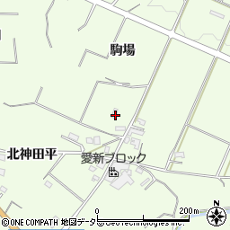 愛知県新城市一鍬田駒場周辺の地図