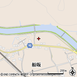 兵庫県上郡町（赤穂郡）船坂周辺の地図