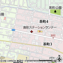 藤枝茶町郵便局周辺の地図