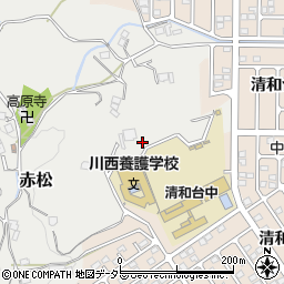 兵庫県川西市赤松堂ノ尾周辺の地図