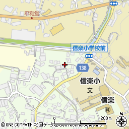 滋賀県甲賀市信楽町江田976周辺の地図