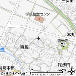 愛知県額田郡幸田町菱池西脇5-5周辺の地図