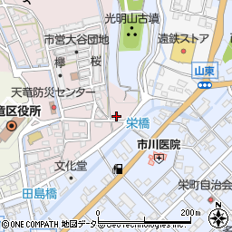 静岡県浜松市天竜区大谷14周辺の地図