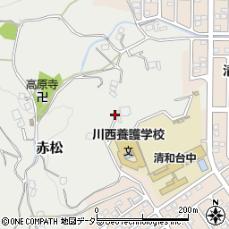 兵庫県川西市赤松115周辺の地図