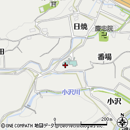 愛知県豊川市長沢町番場周辺の地図