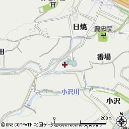 愛知県豊川市長沢町（番場）周辺の地図