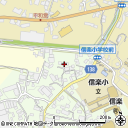 滋賀県甲賀市信楽町江田977-18周辺の地図