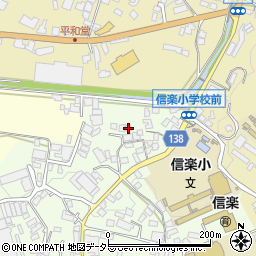 滋賀県甲賀市信楽町江田977-20周辺の地図
