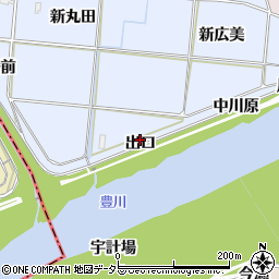 愛知県新城市川田（出口）周辺の地図