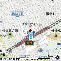 焼津駅北口駐車場周辺の地図
