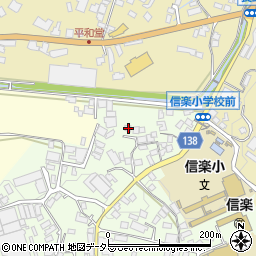 滋賀県甲賀市信楽町江田979-6周辺の地図