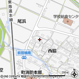 愛知県額田郡幸田町菱池西脇63周辺の地図