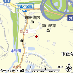 大阪府箕面市下止々呂美673周辺の地図