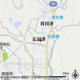 愛知県豊川市千両町広貝津周辺の地図