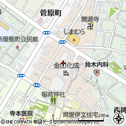 愛知県西尾市宮町周辺の地図
