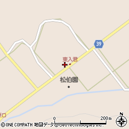 広島県三次市君田町東入君215周辺の地図