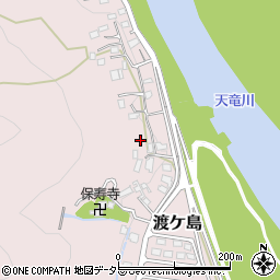 静岡県浜松市天竜区渡ケ島周辺の地図