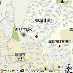 大阪府高槻市東城山町1-19周辺の地図
