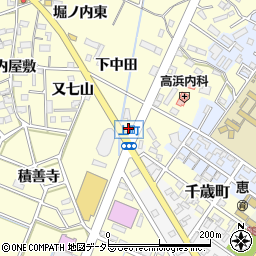愛知県西尾市上町林周辺の地図