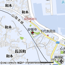 妙誓寺周辺の地図