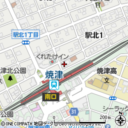 東海澱粉株式会社焼津営業所周辺の地図