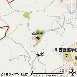 兵庫県川西市赤松96周辺の地図