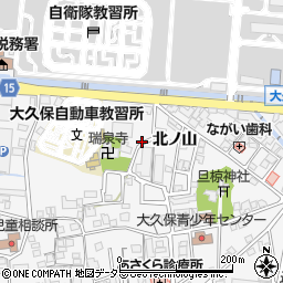 京都府宇治市大久保町（北ノ山）周辺の地図