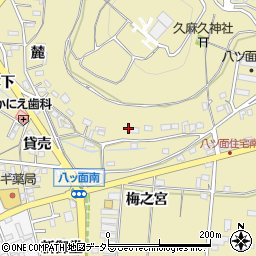 愛知県西尾市八ツ面町周辺の地図