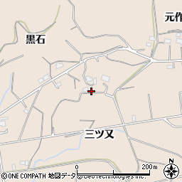 愛知県新城市黒田三ツ又周辺の地図