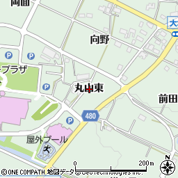 愛知県額田郡幸田町大草丸山東周辺の地図