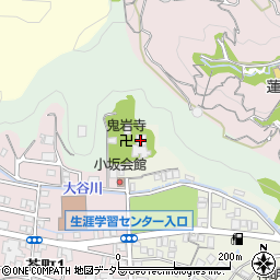 鬼岩寺周辺の地図