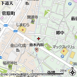 愛知県西尾市道光寺町寺内下周辺の地図