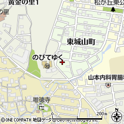 大阪府高槻市東城山町1-12周辺の地図