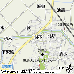愛知県額田郡幸田町野場城下3-1周辺の地図