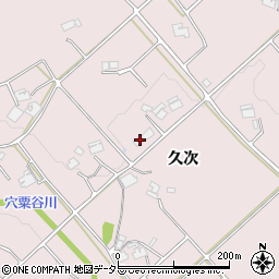 兵庫県三木市口吉川町久次周辺の地図