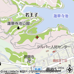 静岡県藤枝市若王子周辺の地図