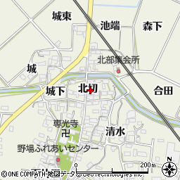 愛知県額田郡幸田町野場北切12周辺の地図