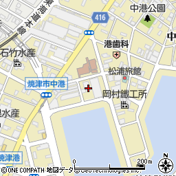 中央運送株式会社　焼津営業所周辺の地図