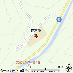 三次市立作木小学校周辺の地図