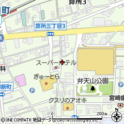 三重県鈴鹿市算所周辺の地図