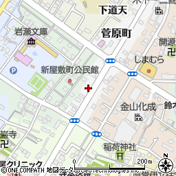 愛知県西尾市菅原町周辺の地図