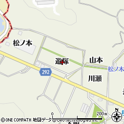 愛知県額田郡幸田町野場遊塚周辺の地図