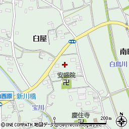 愛知県豊川市上長山町周辺の地図