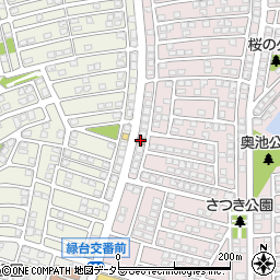 川西向陽台郵便局周辺の地図
