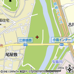 愛知県西尾市八ツ面町（下川畑）周辺の地図