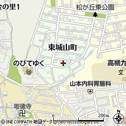 大阪府高槻市東城山町7周辺の地図