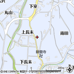 愛知県豊川市萩町上長末65周辺の地図